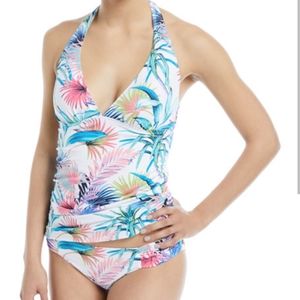 Tommy Bahama Frondsferdi Rev Halter Tankini Set w/ Bonus Size Large.